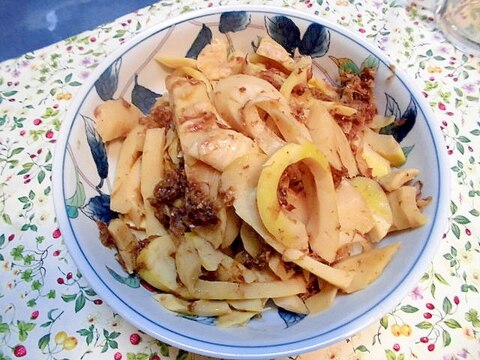 黒竹のこ の カツオぶし煮